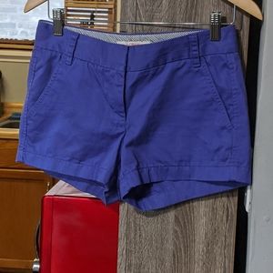 J. Crew blue violet chino shorts